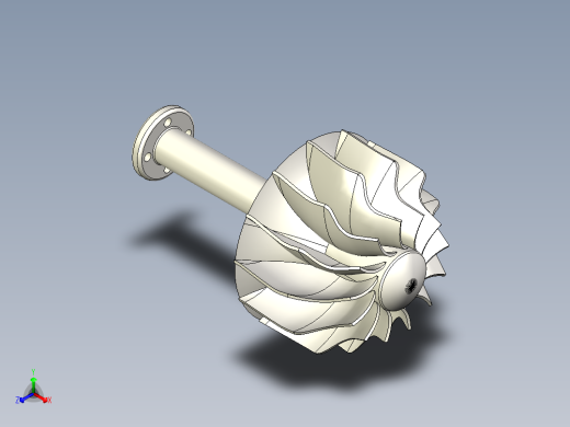 涡轮转子257---模型格式为 stp