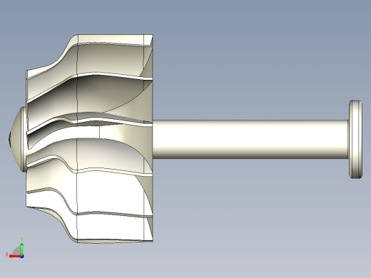 涡轮转子257---模型格式为 stp后视缩略图