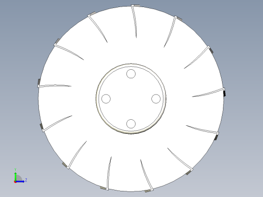 涡轮转子257---模型格式为 stp左视缩略图