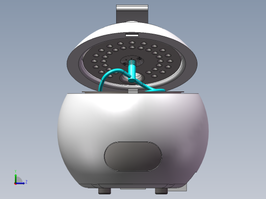 板栗炒货机左视缩略图