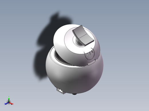 板栗炒货机正等轴测缩略图