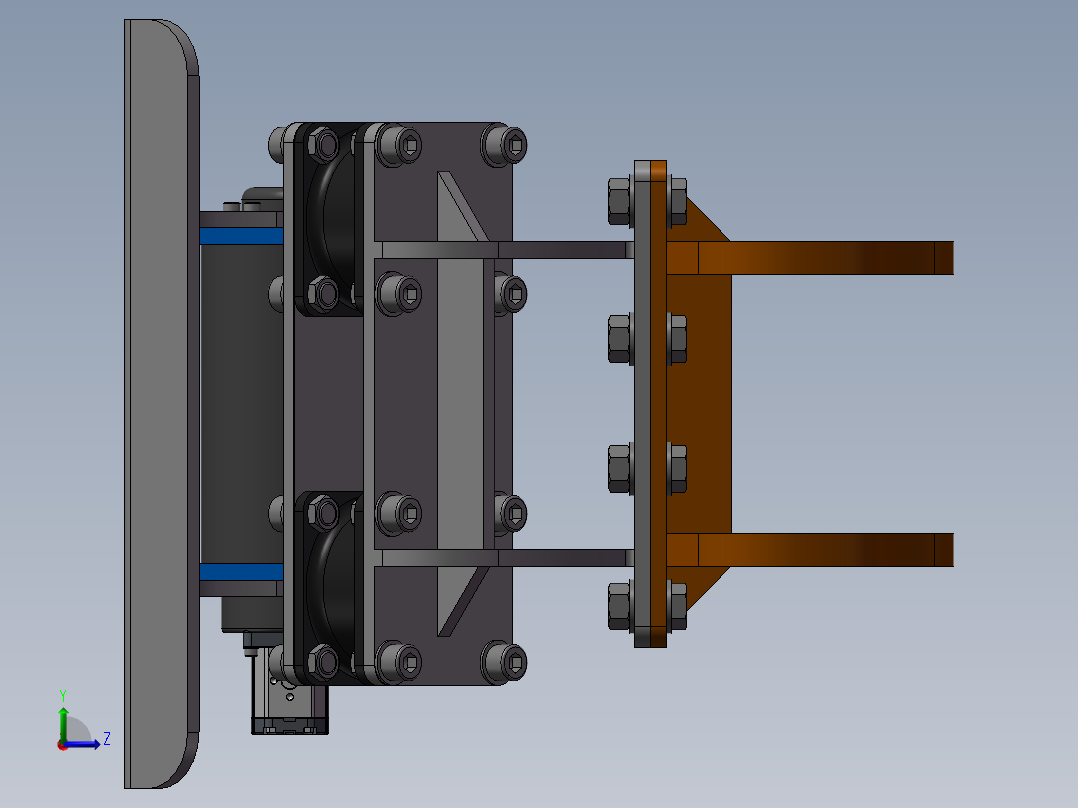 振动盘结构设计左视图