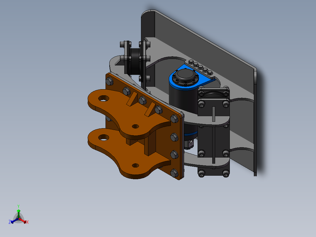 振动盘结构设计正等轴测图