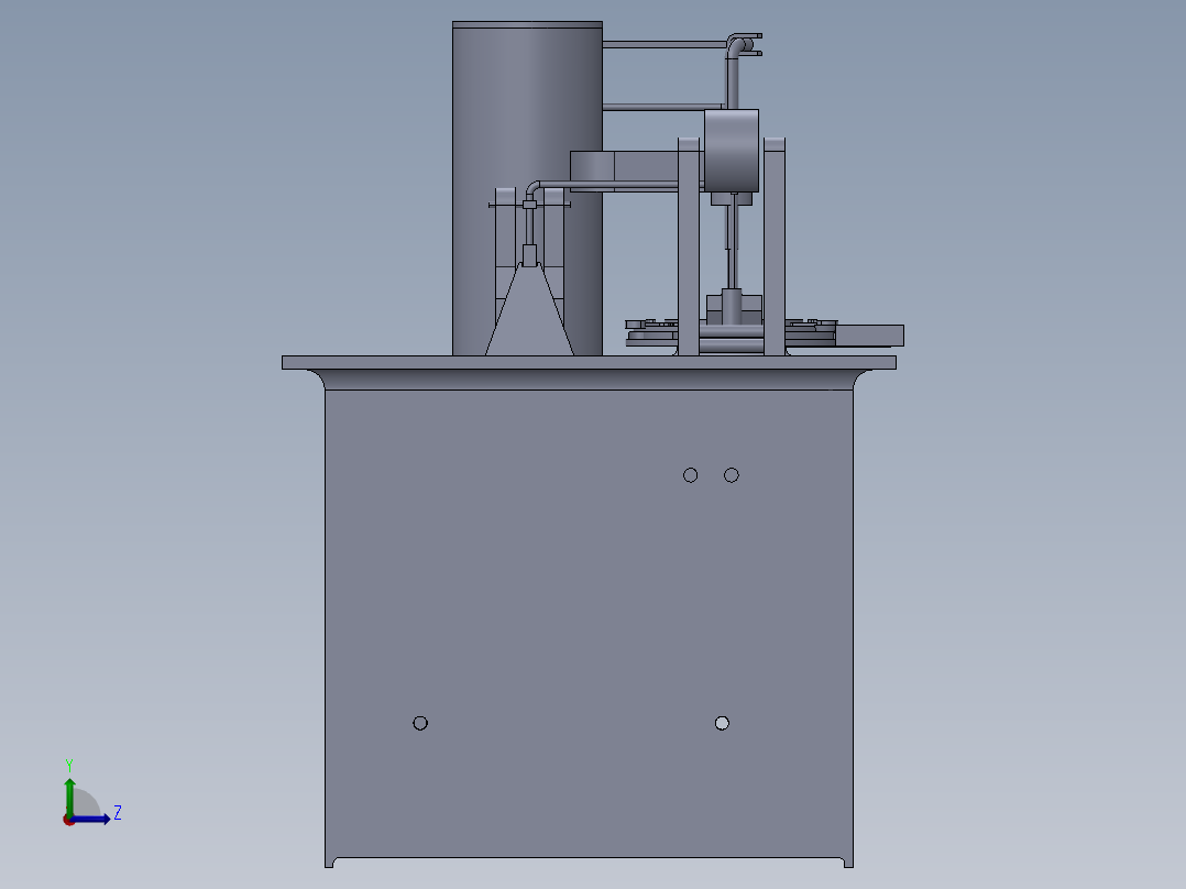 机械专业包装机设计 连续式包装机含三维二维说明书1532568左视图