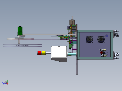 DVI插鱼叉总装图右视缩略图