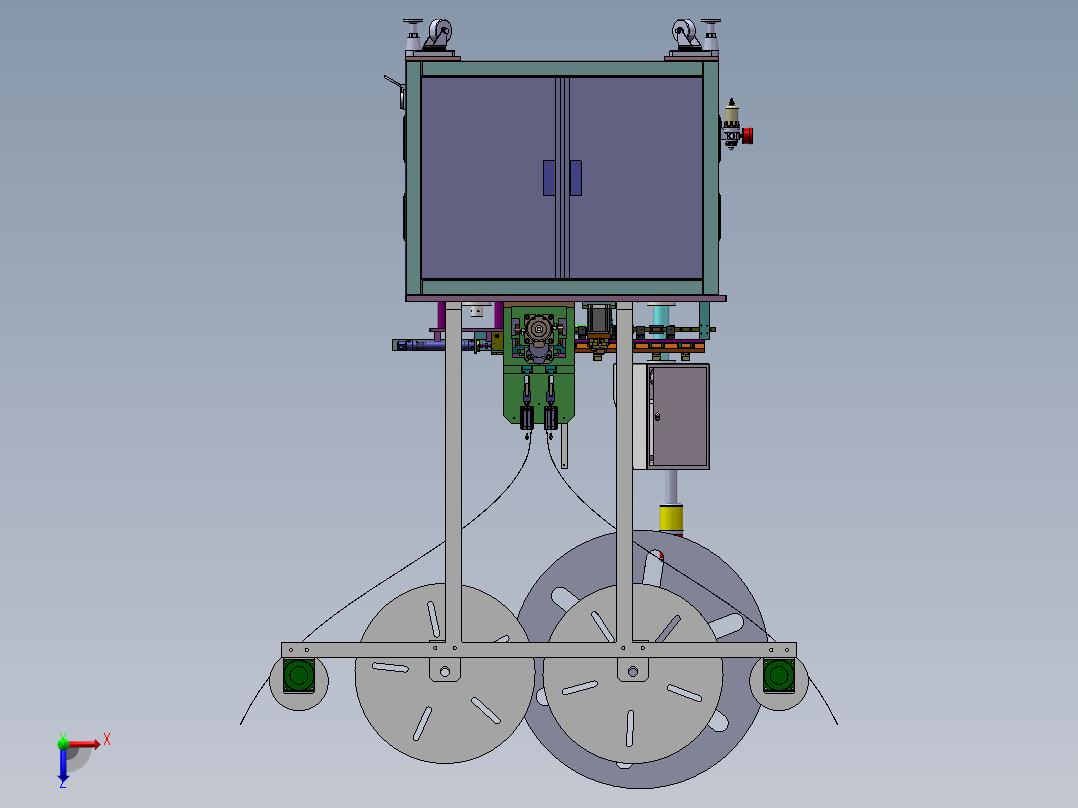 DVI插鱼叉总装图俯视图