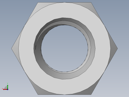 DIN 934 螺母-M12 Nut.SLDPRT后视缩略图