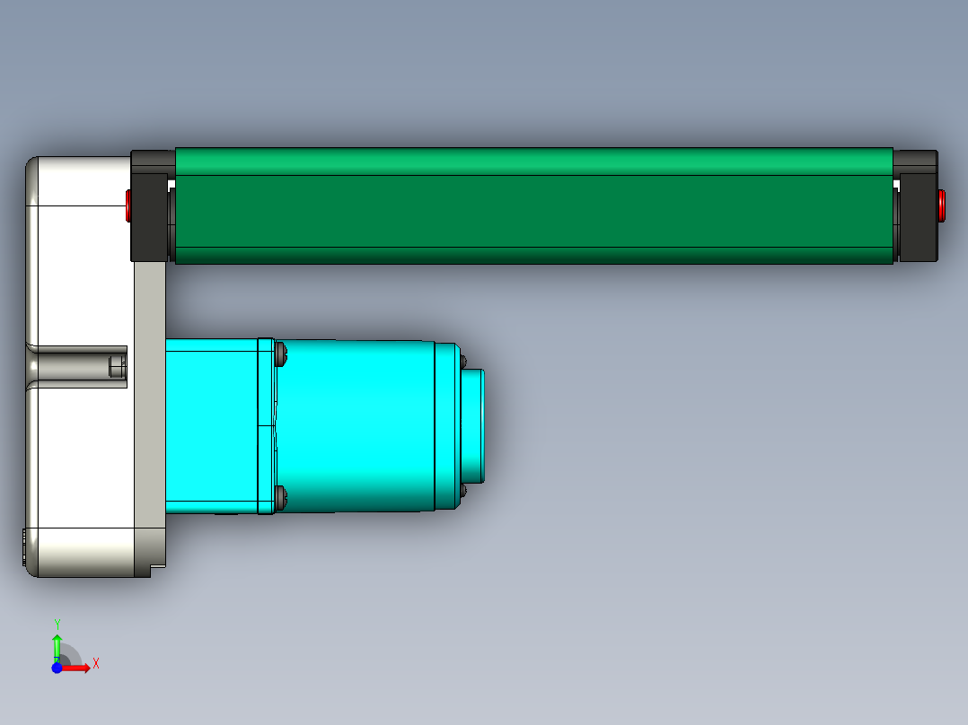 LE-XC4040-刀口输送左边驱动轻载皮带线-负载40kg前视图