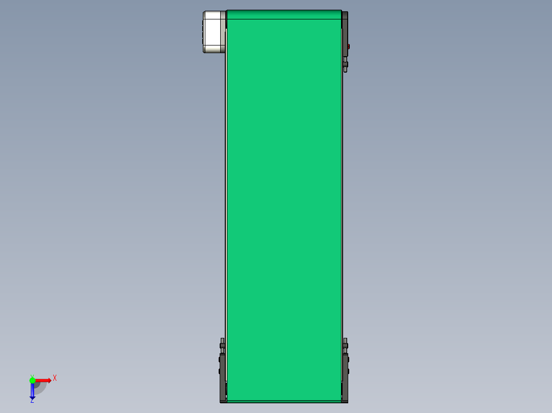 LE-XC4040-刀口输送左边驱动轻载皮带线-负载40kg俯视图