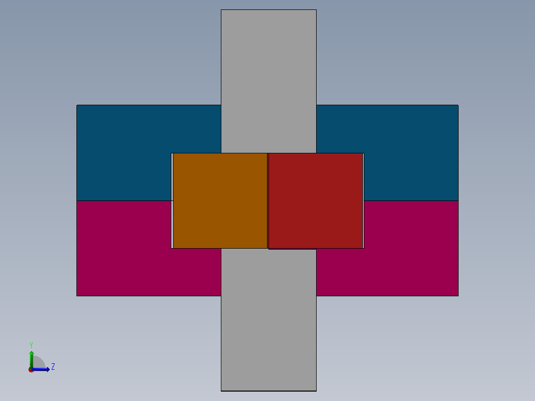 鲁班锁模型+3D打印左视图