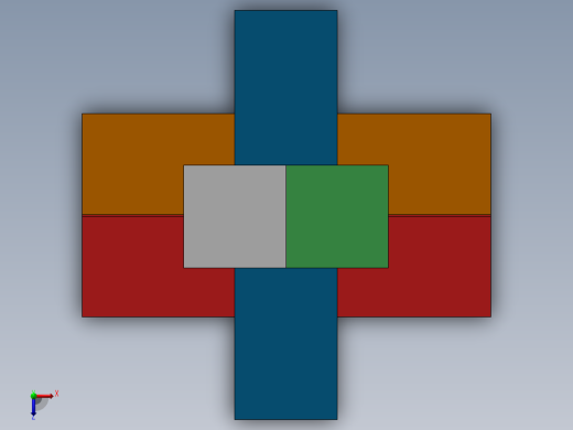 鲁班锁模型+3D打印俯视缩略图