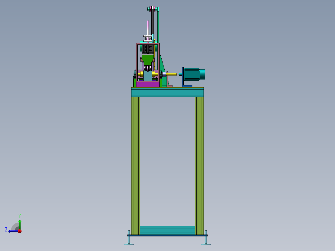 纸带U型成型机sw18可编辑右视图