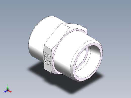 直通接头-G、1C-22正等轴测缩略图