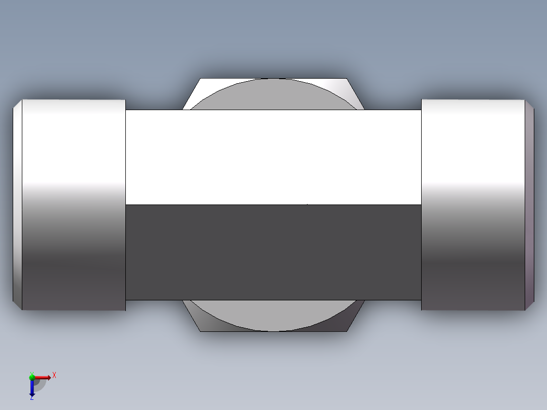 BC+BD 三通组合接头、BD-30俯视图