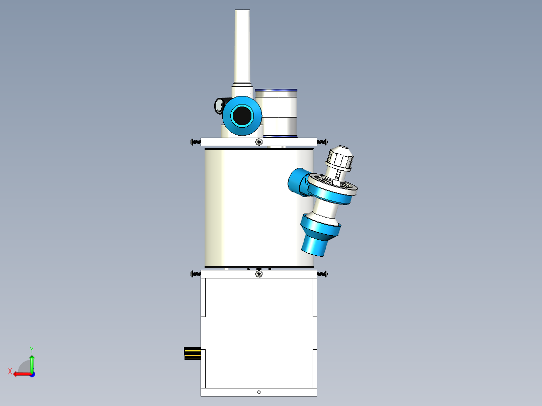 B3004024-活塞式通风机后视图