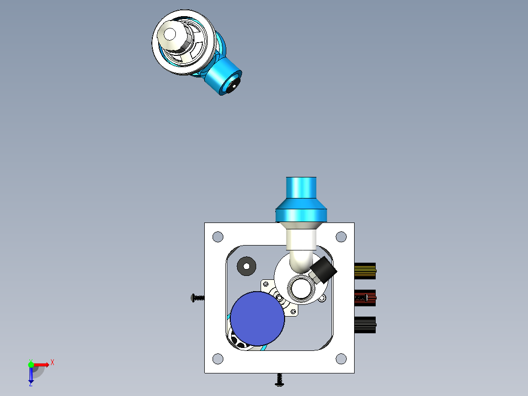 B3004024-活塞式通风机俯视图