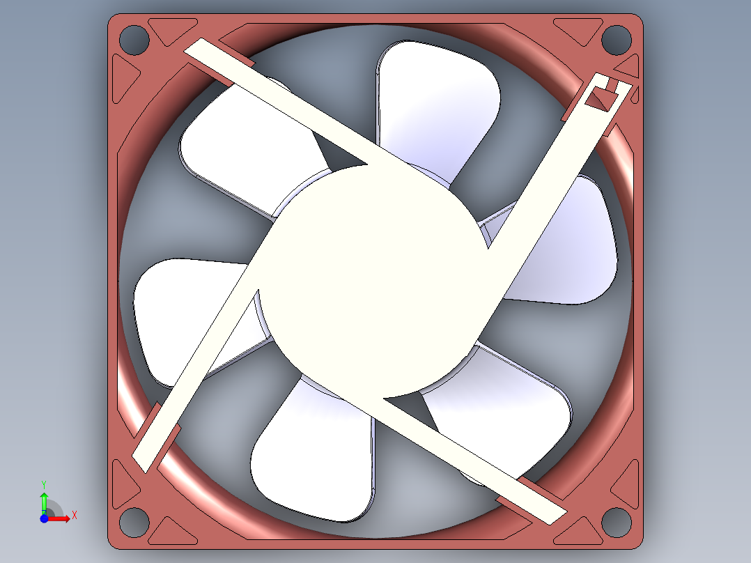 计算机冷却风扇51前视图