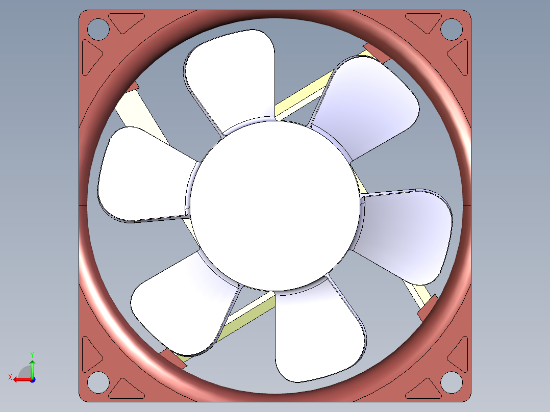 计算机冷却风扇51后视图