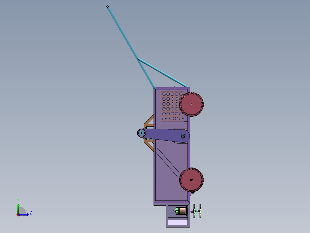 大葱采摘机    sw22左视图