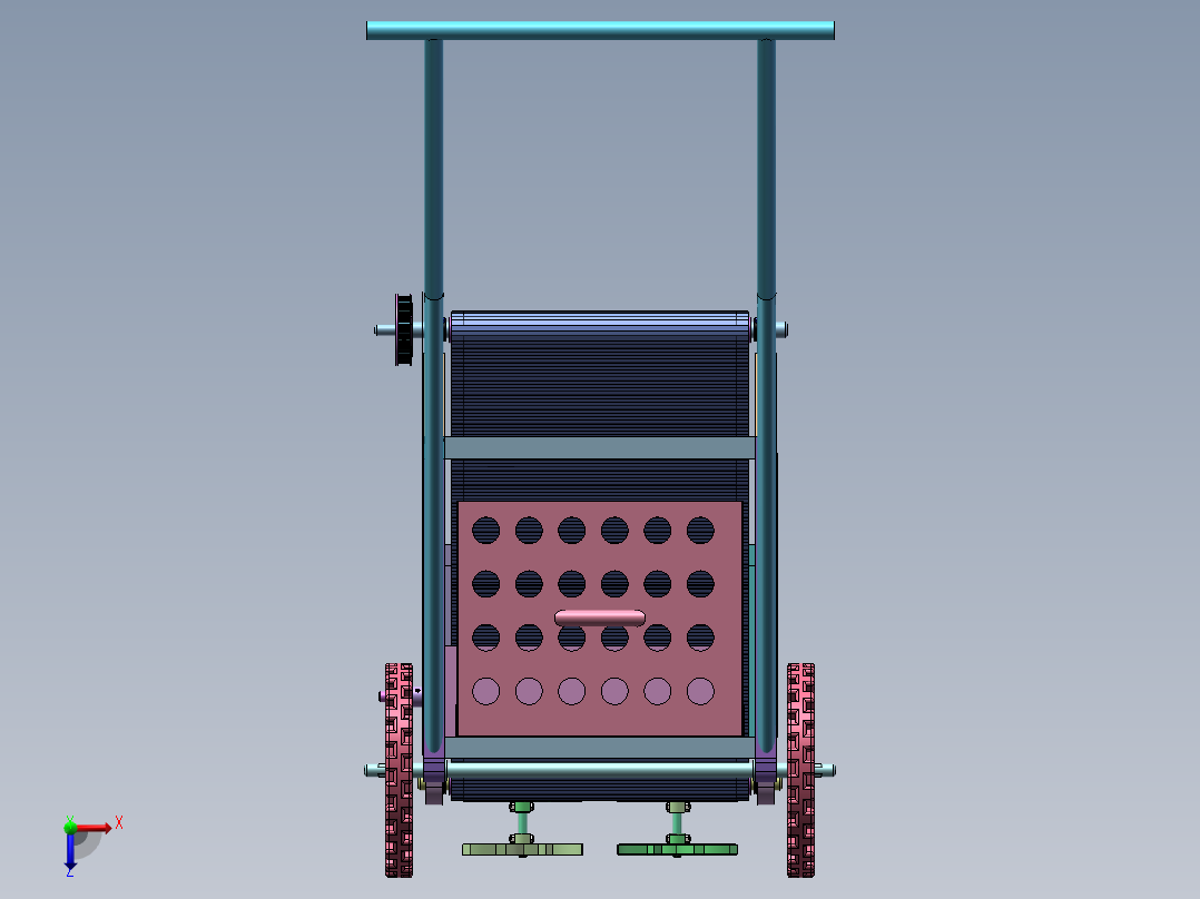 大葱采摘机    sw22俯视图