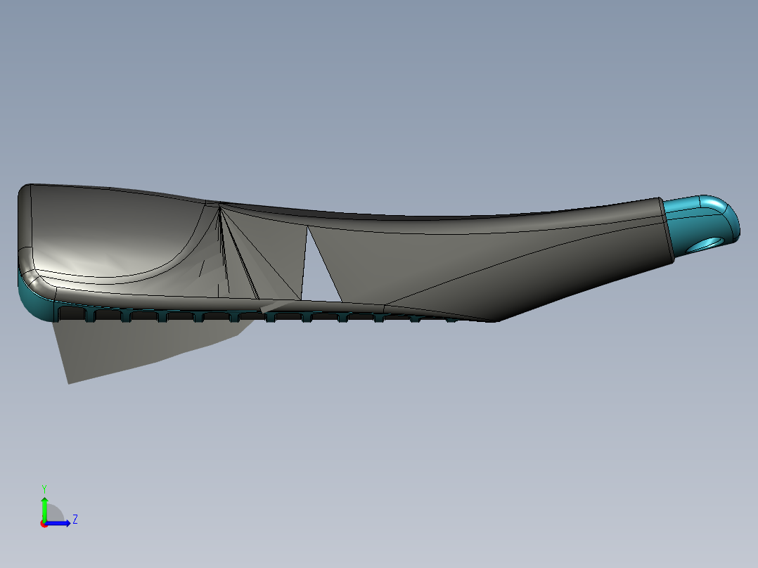 跳绳手柄左视图