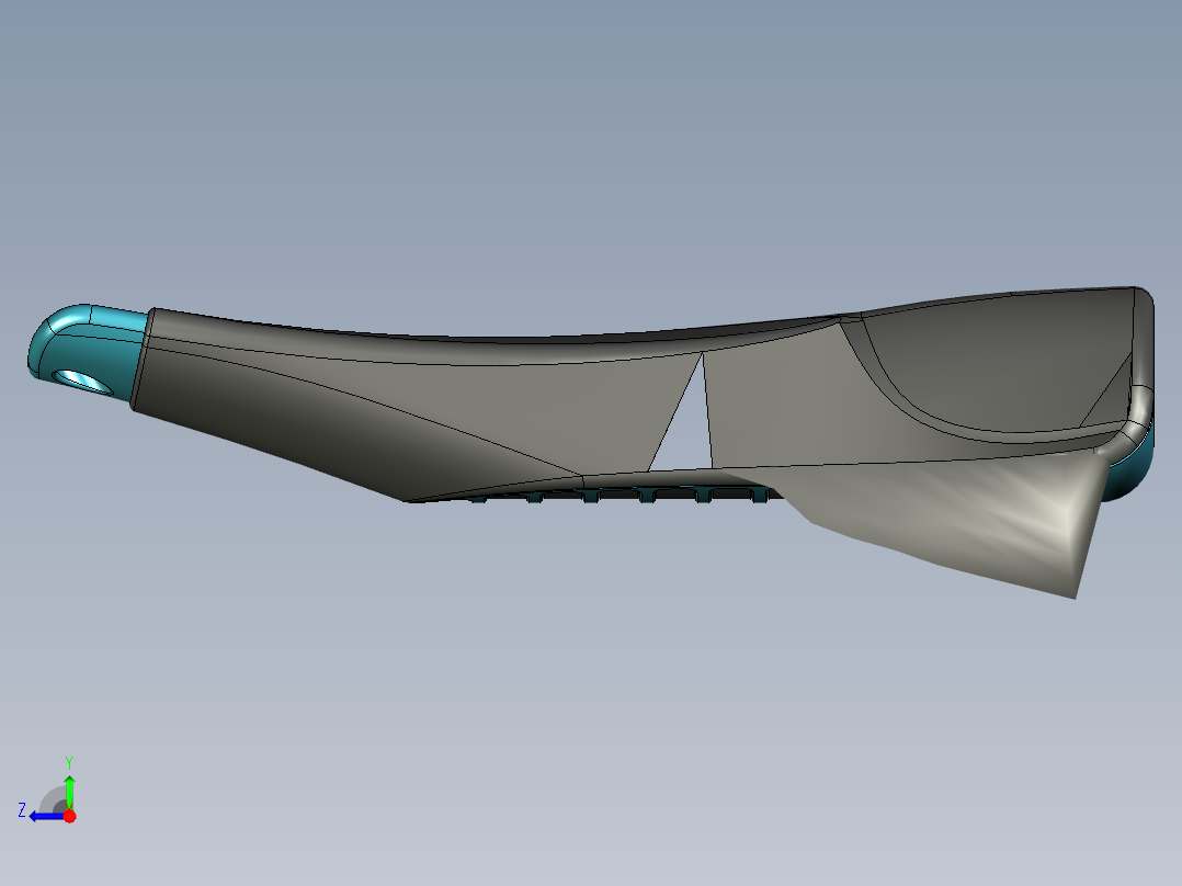 跳绳手柄右视图