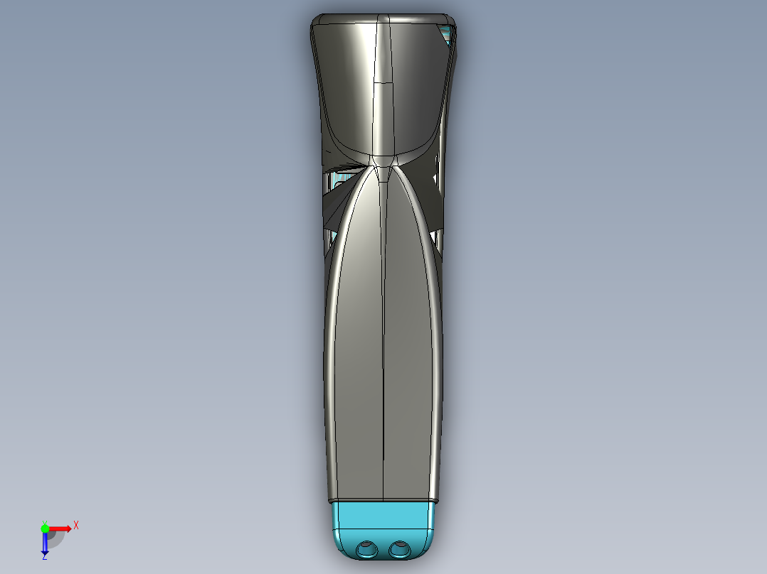 跳绳手柄俯视图