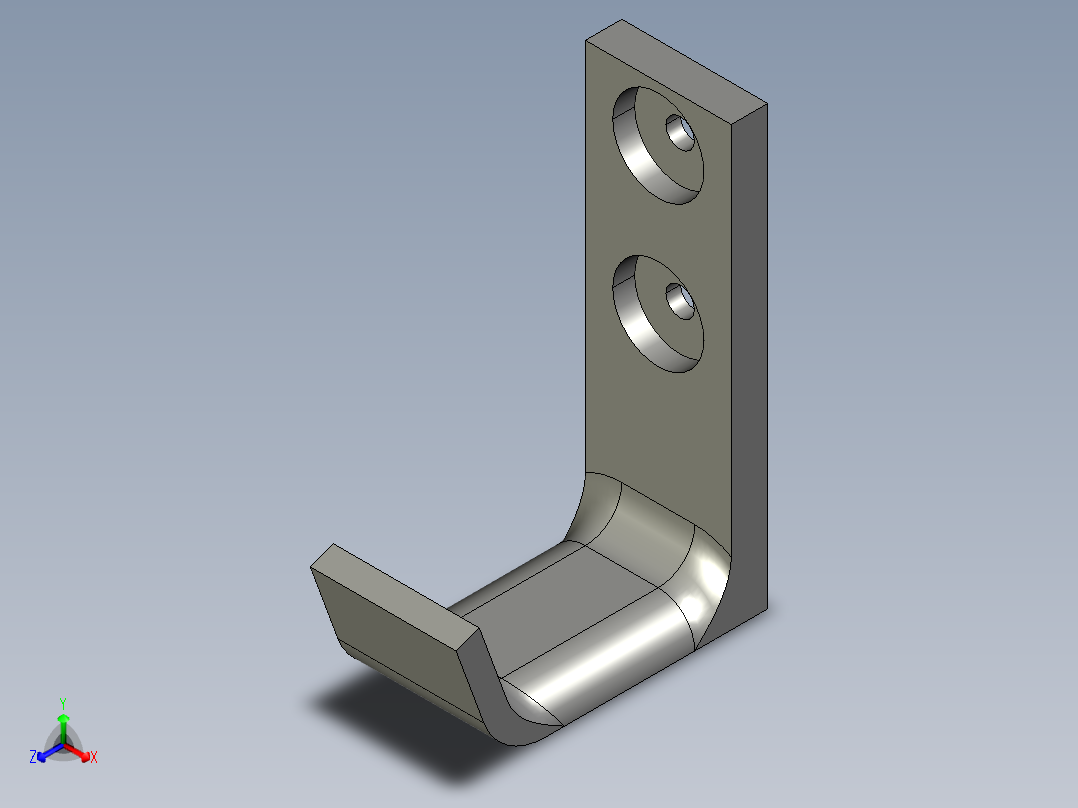 耳机挂钩支架11正等轴测图