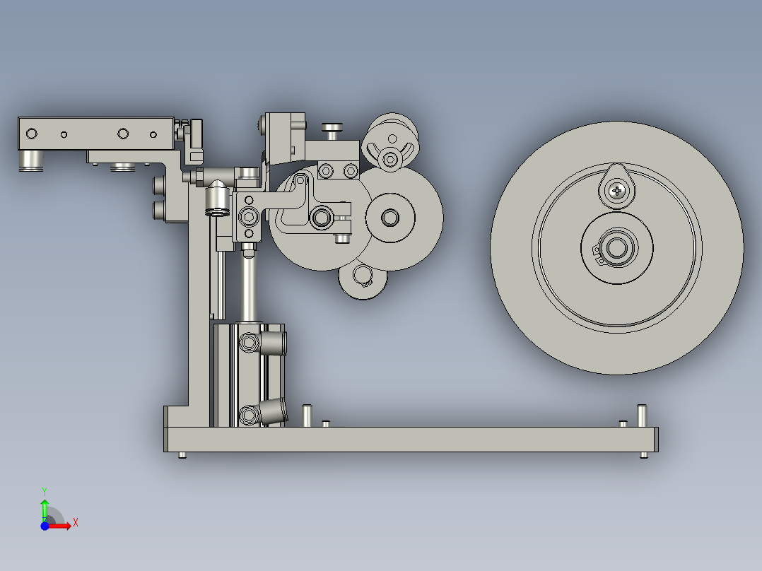 胶带切割机前视图
