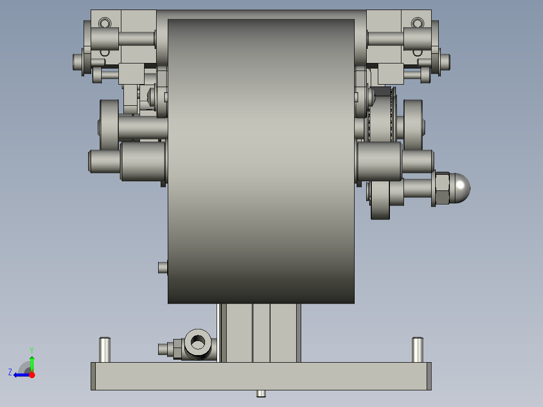 胶带切割机右视图