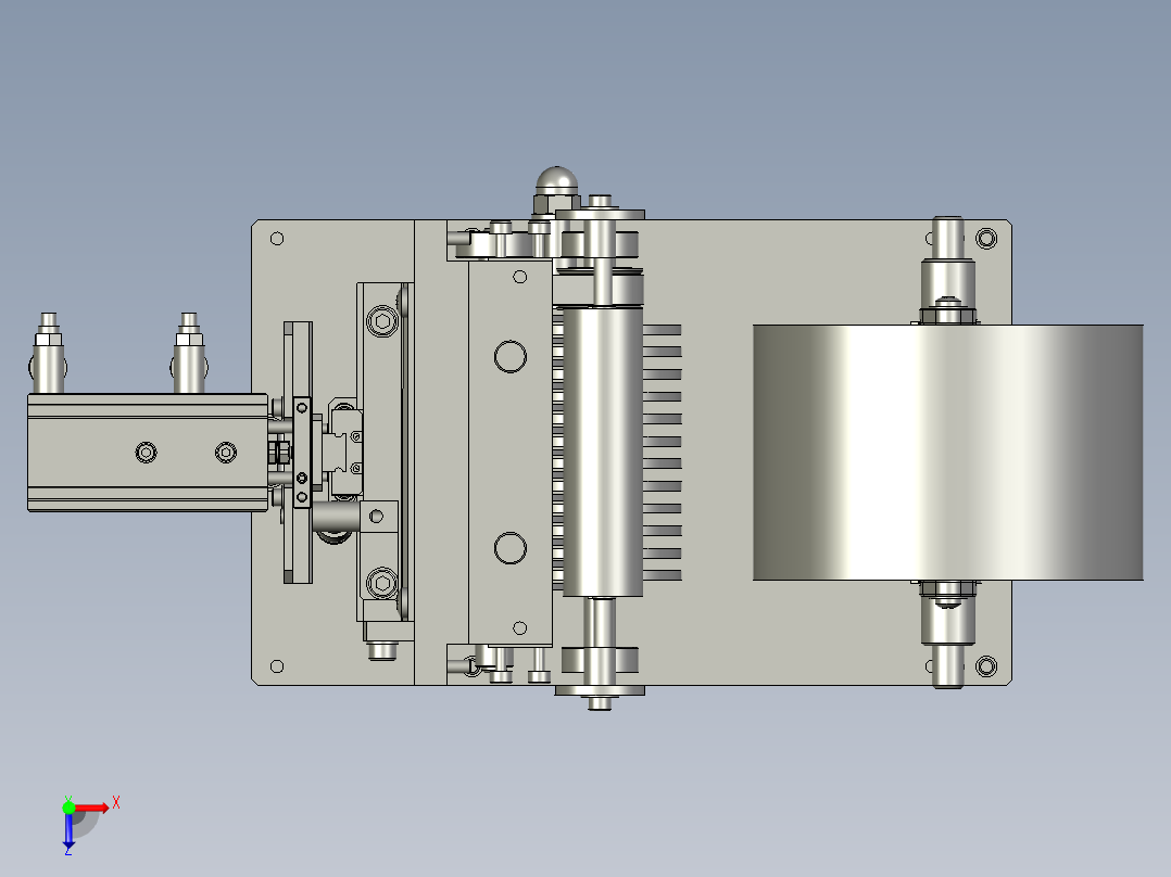 胶带切割机俯视图