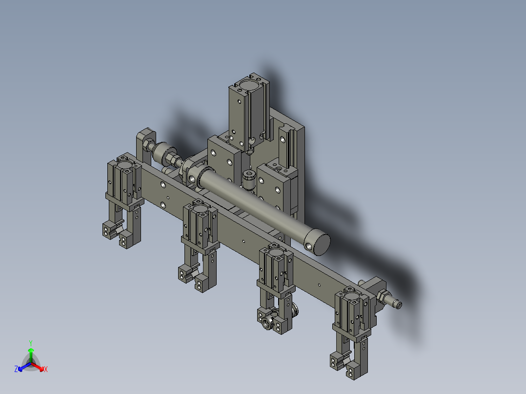 花鼓传动说明花鼓后轴抓F300慢落横移机构正等轴测图
