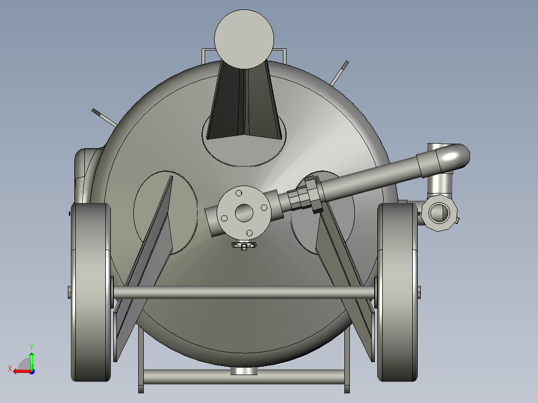 移动开放式喷砂机后视图
