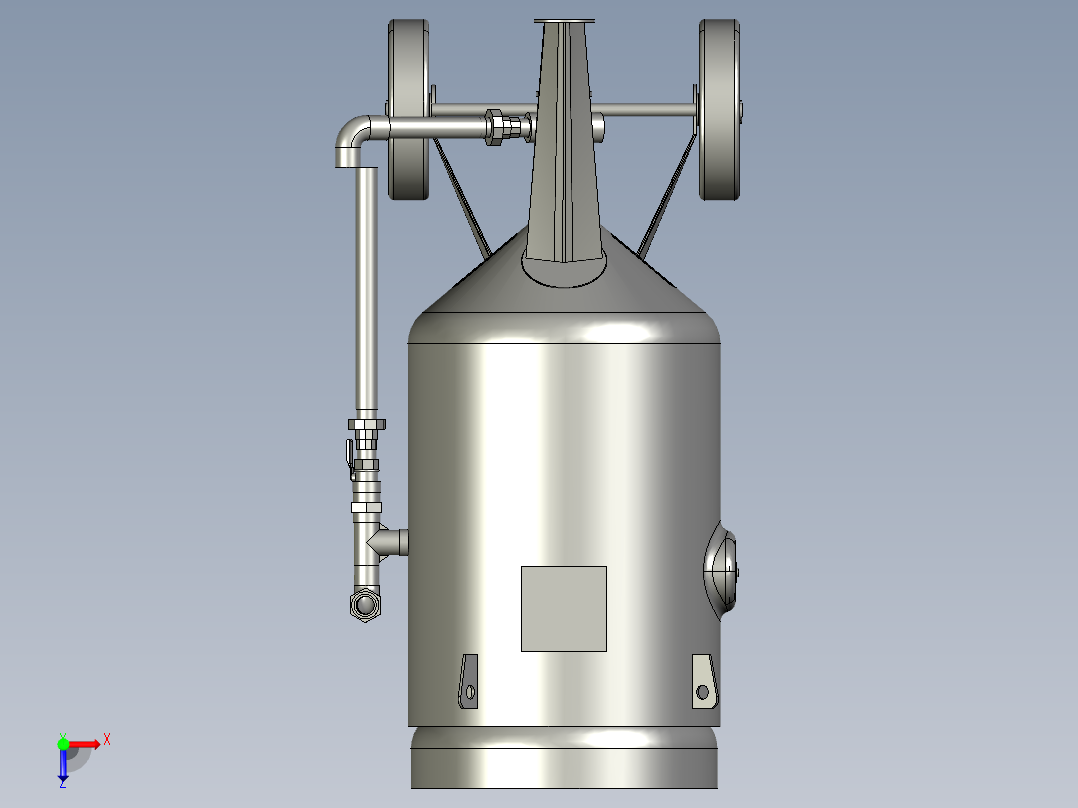 移动开放式喷砂机俯视图