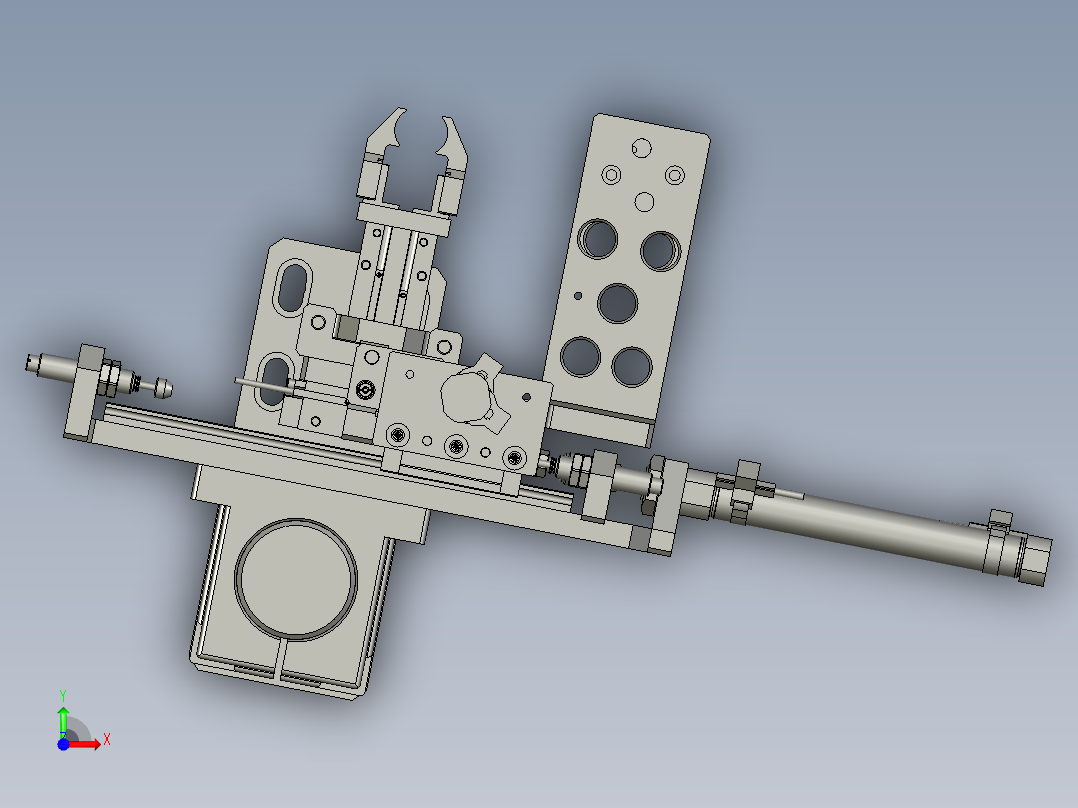 按钮双联搬运前视图