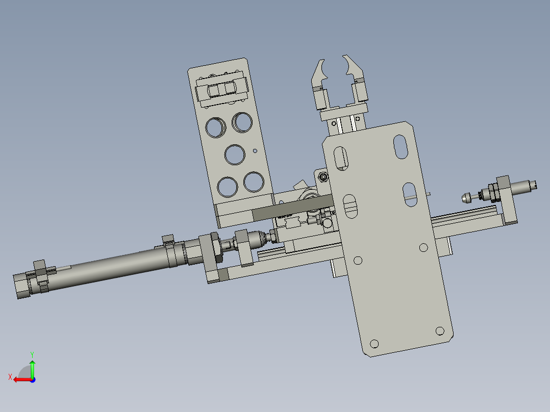 按钮双联搬运后视图