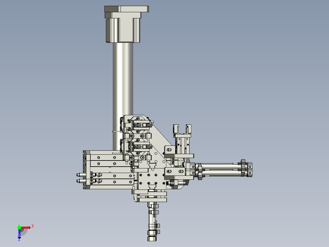 按钮双联搬运俯视图