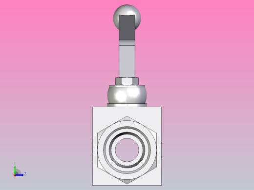 EO标准液压接头二通球阀钢制KH16S左视缩略图