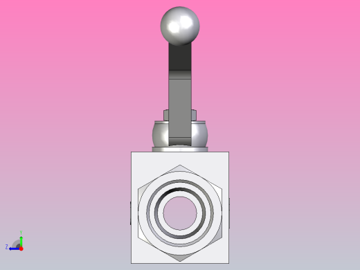 EO标准液压接头二通球阀钢制KH16S右视缩略图