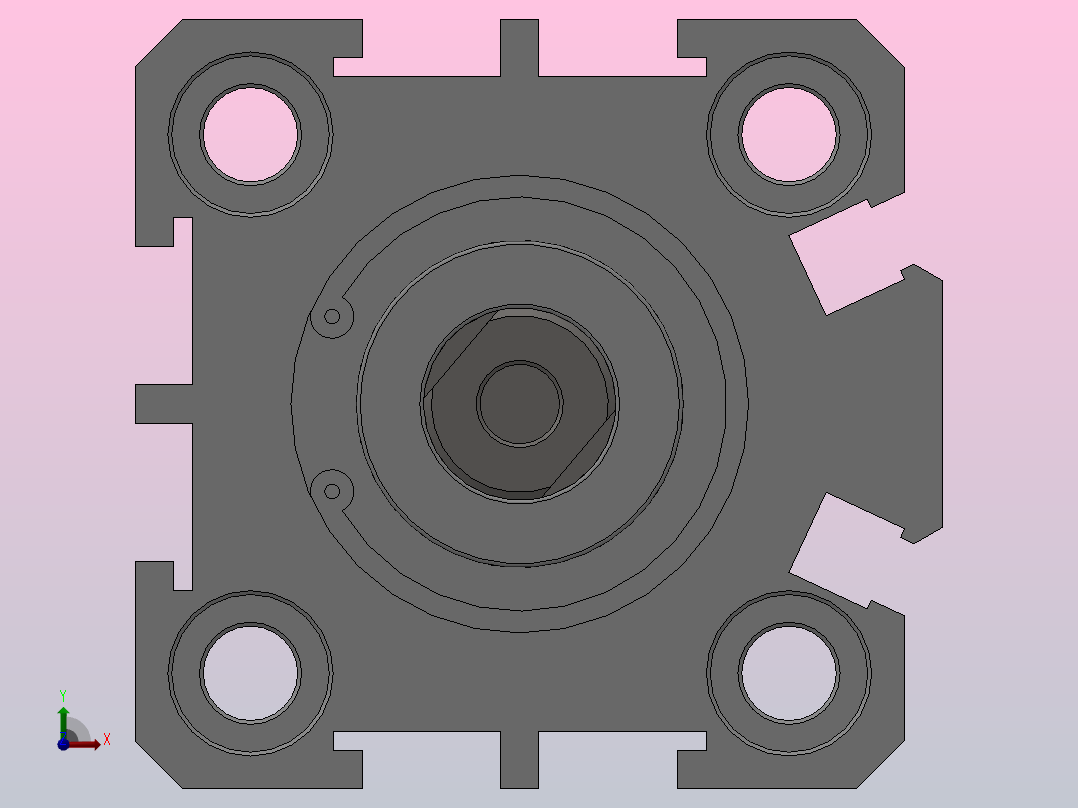 SDA超薄气缸系列SDA 25×60前视图