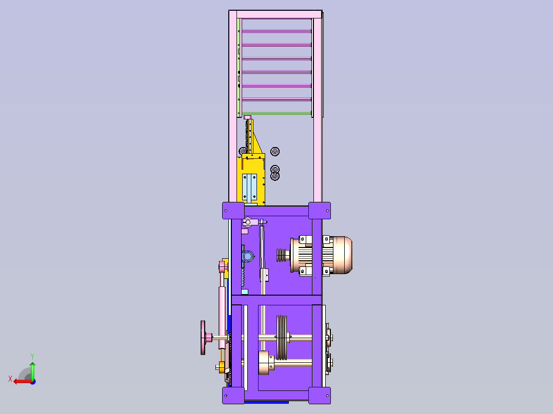 钢筋折弯机后视图