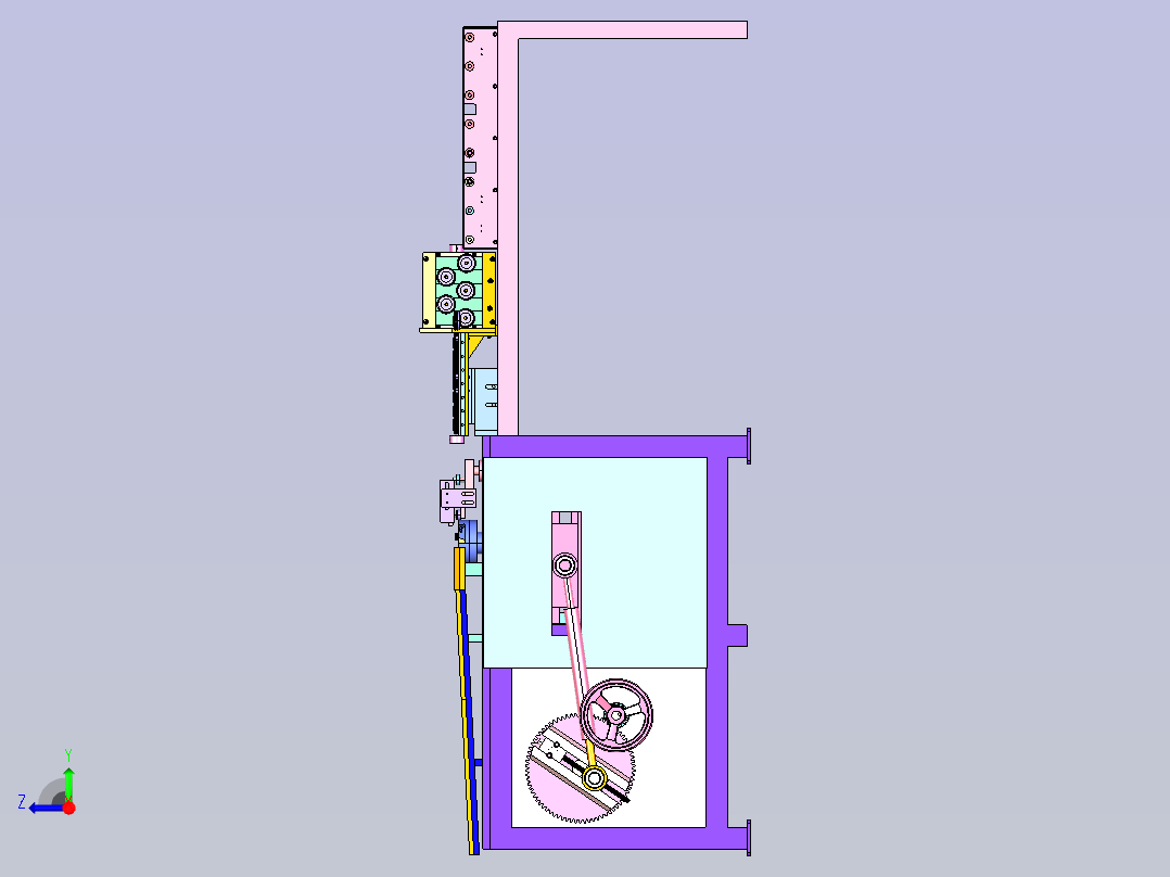钢筋折弯机右视图