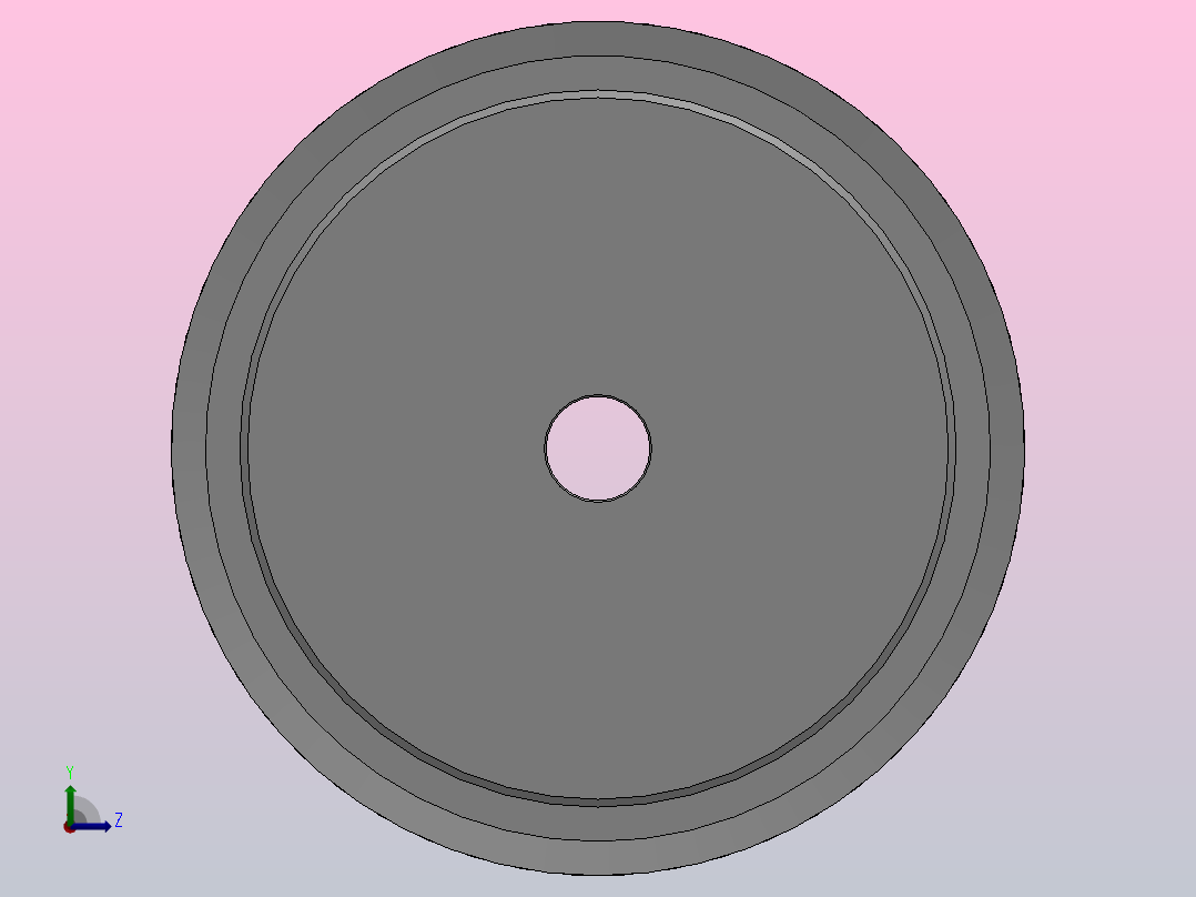 小凸缘型梯形齿同步带轮L型_SLDC-40-075-dc16-A左视图