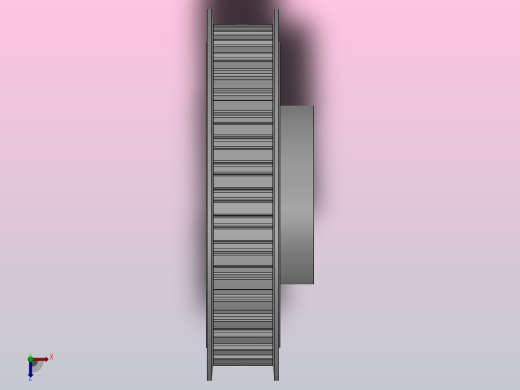 小凸缘型梯形齿同步带轮L型_SLDC-40-075-dc16-A俯视缩略图