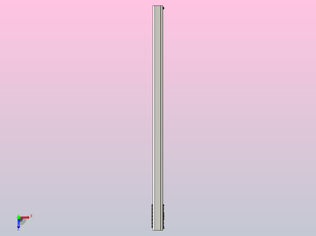 直驱直线电机轴TPA-LNP-140D-P13-L2760-C-1-3-C-10-N3(磁栅尺)俯视图