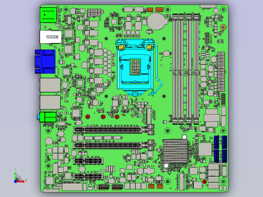 CMS310主板（友通Micro ATX）前视缩略图