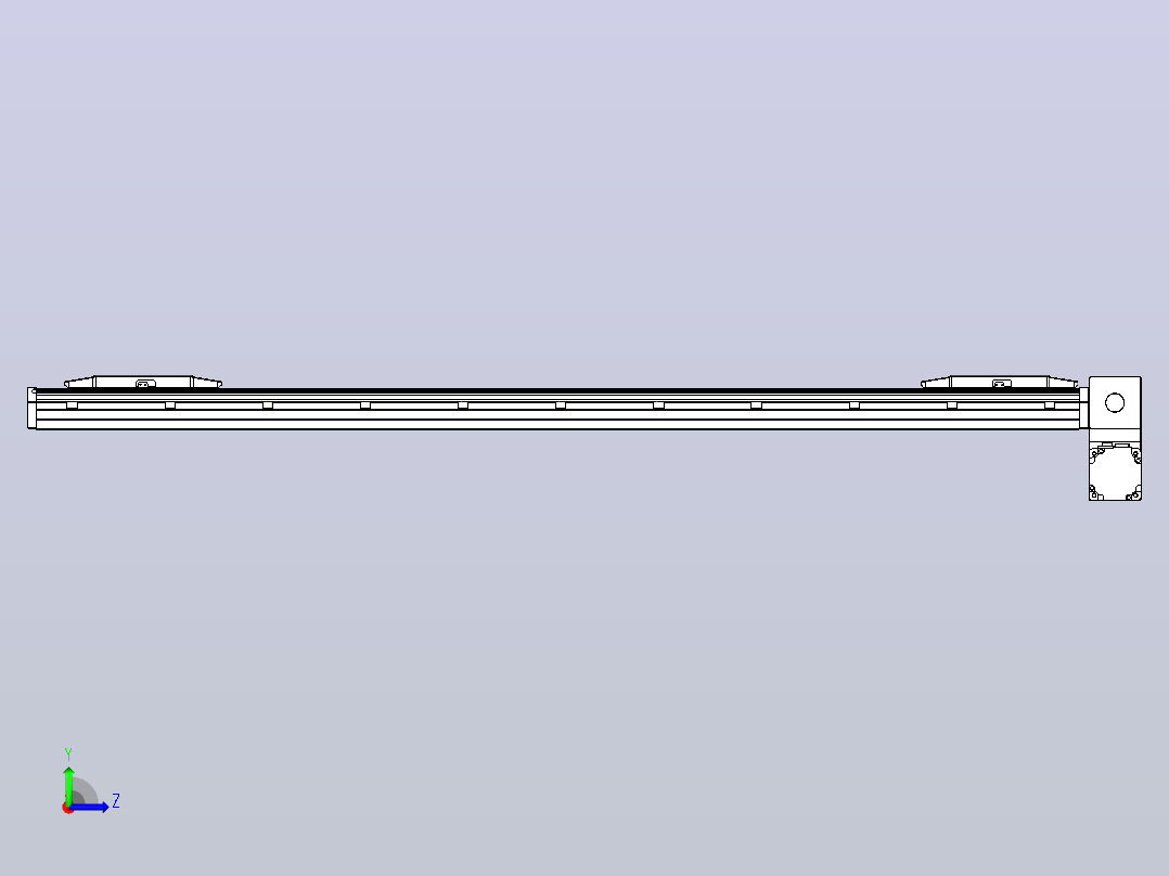皮带直线轴双滑块型TPA-GCBS-150-P80-L525-RP-M75-N3左视图