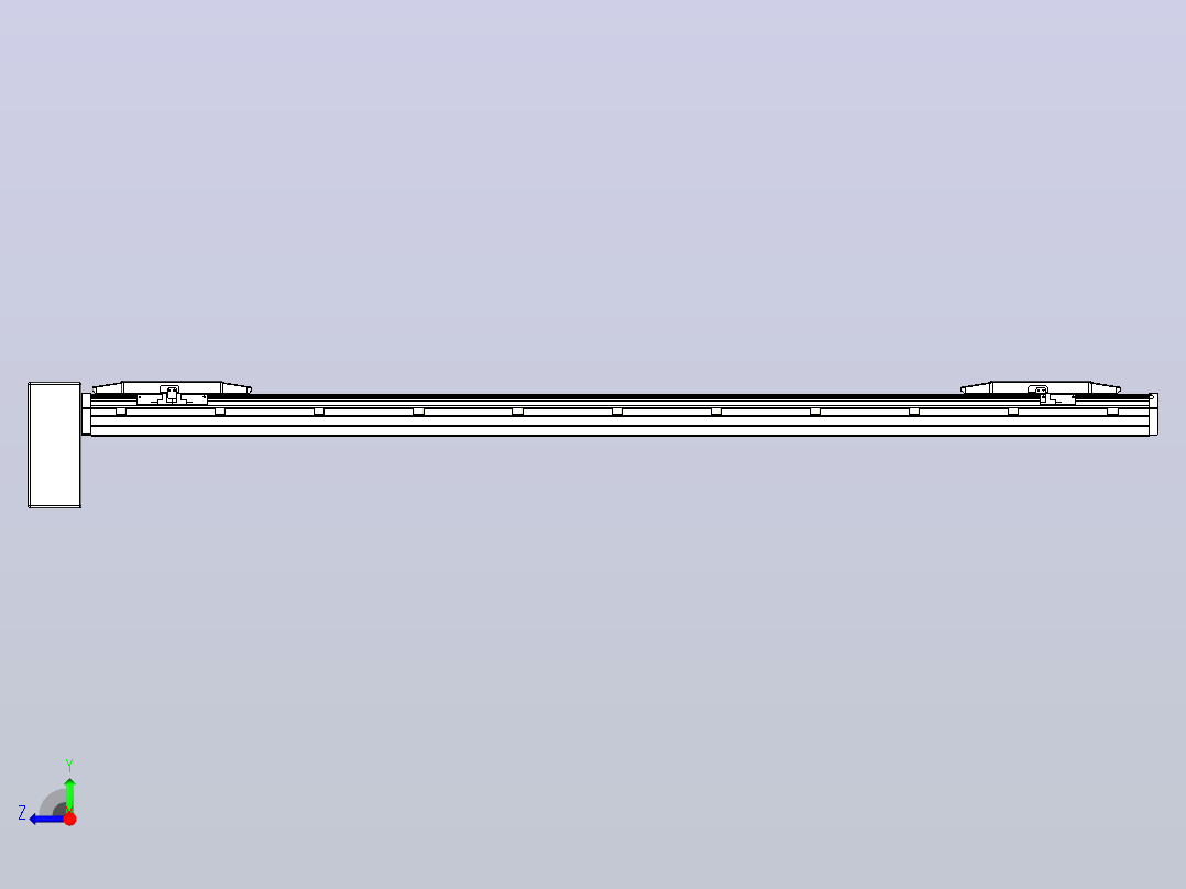 皮带直线轴双滑块型TPA-GCBS-150-P80-L525-RP-M75-N3右视图