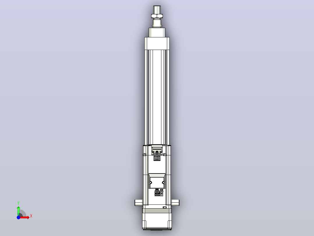 轻载电动缸TPA-ESR40-1210C-L200-MR-TC-W-P40-C3前视图