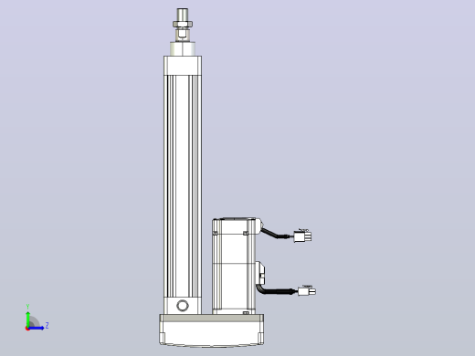 轻载电动缸TPA-ESR40-1210C-L200-MR-TC-W-P40-C3左视缩略图